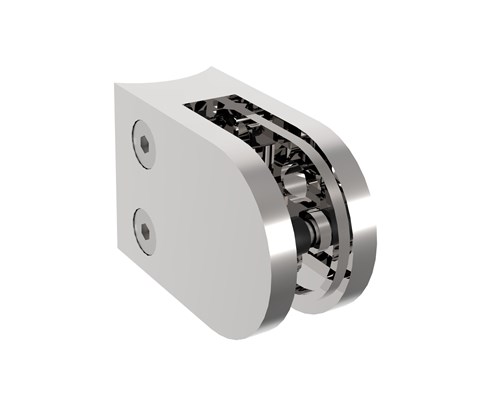 Inox nosači stakla 50x40 R42,4 polirani